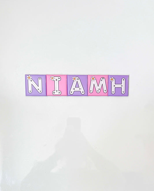 Personalised Name Tracing Magnets
