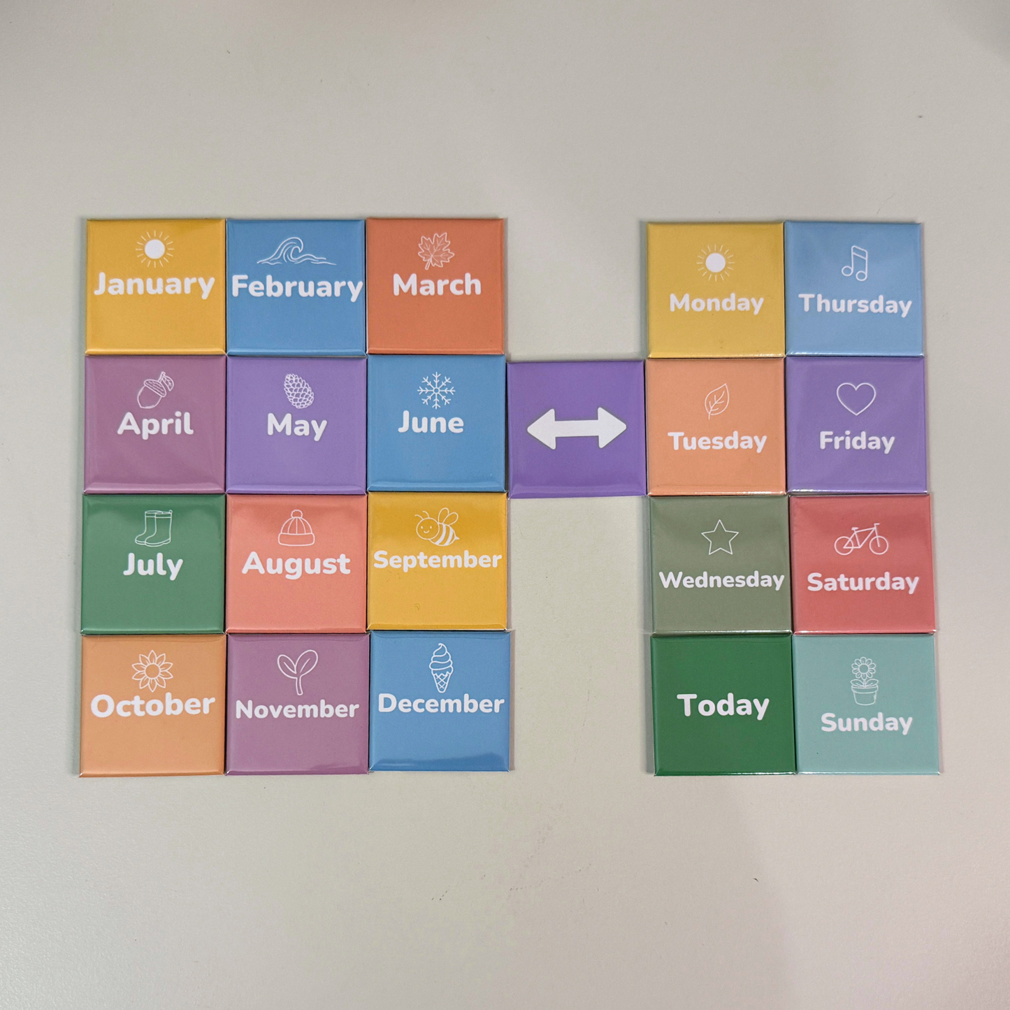 Kids Calendar Learning Magnet Bundle | Educational Fridge Magnets Australia