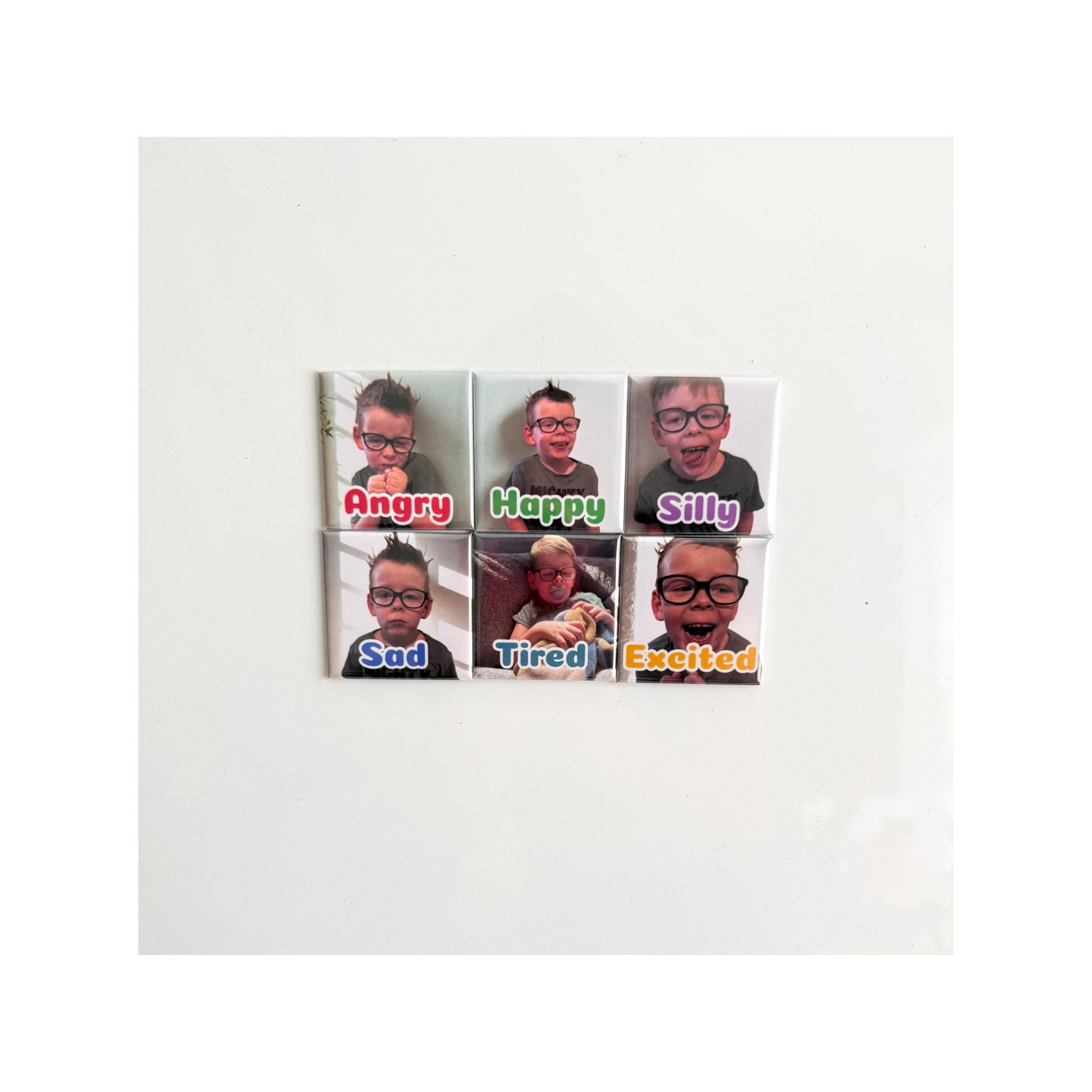 Custom My feelings Photo Magnet Set | Personalised Social Emotional Tool