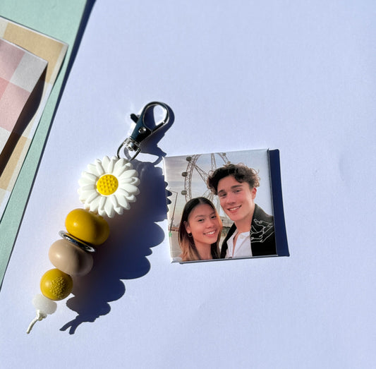 Custom Photo Magnet & Keychain set