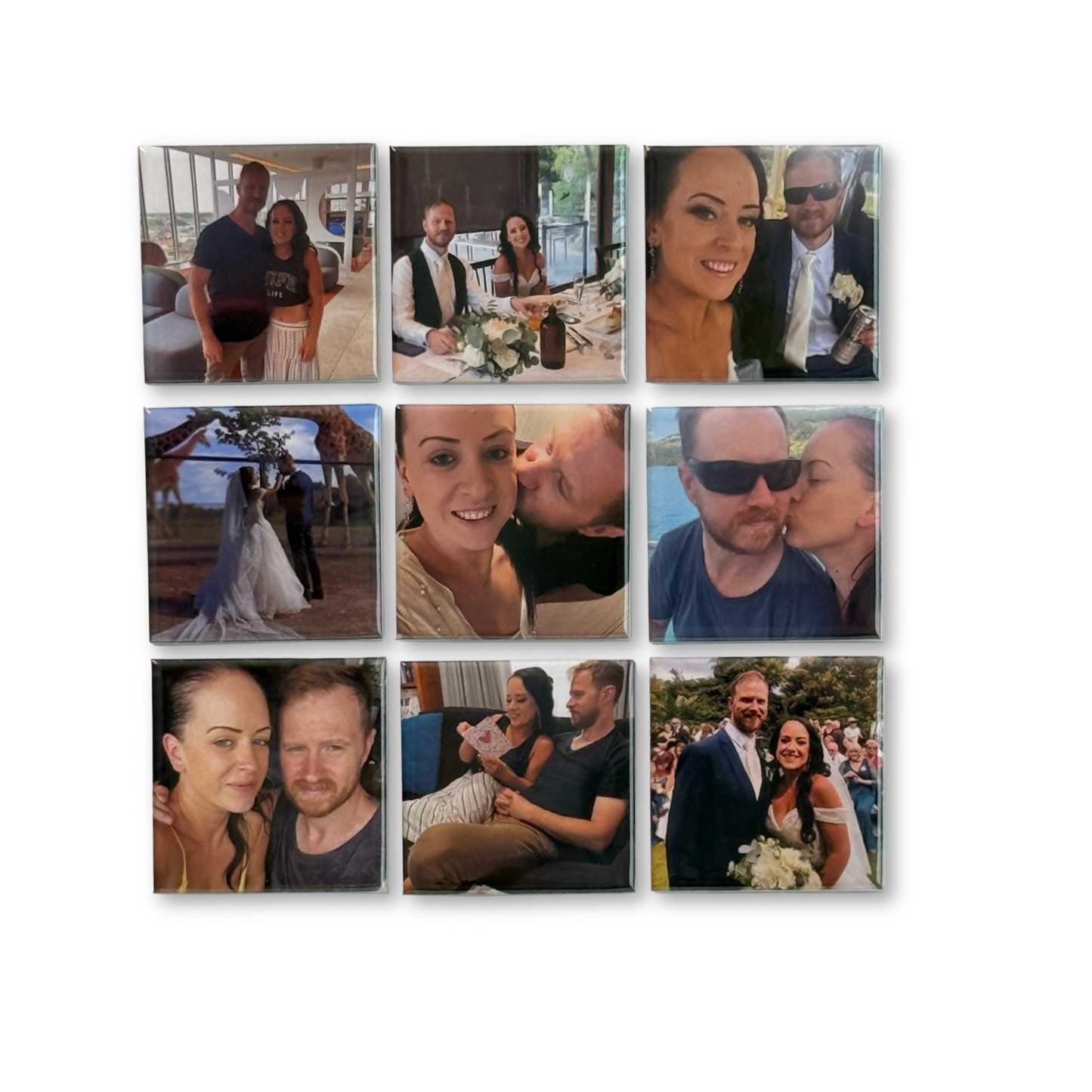 2"x 2" Custom Photo Magnet Set | Personalised Gift & Fridge Decor
