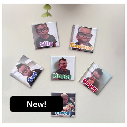 Custom My feelings Photo Magnet Set | Personalised Social Emotional Tool