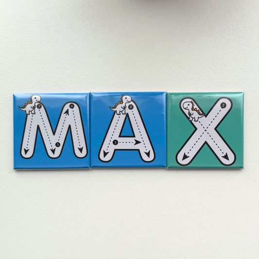 Personalised Name Tracing Magnets