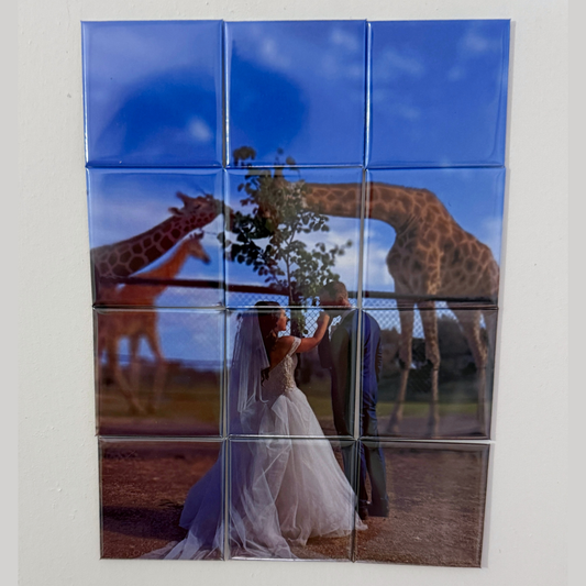 12-Piece Custom Photo Puzzle Magnets