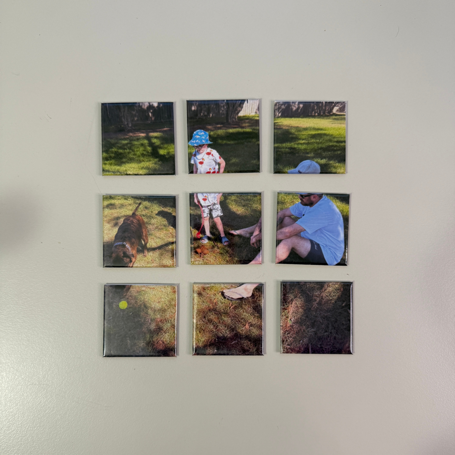 9-Piece Custom Photo Puzzle Magnets Australia | Personalised Fridge Magnets