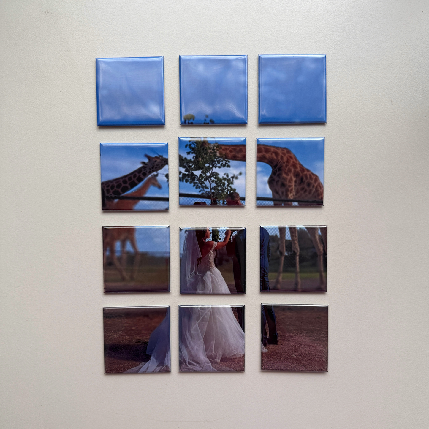 12-Piece Custom Photo Puzzle Magnets Australia | Personalised Fridge Magnets