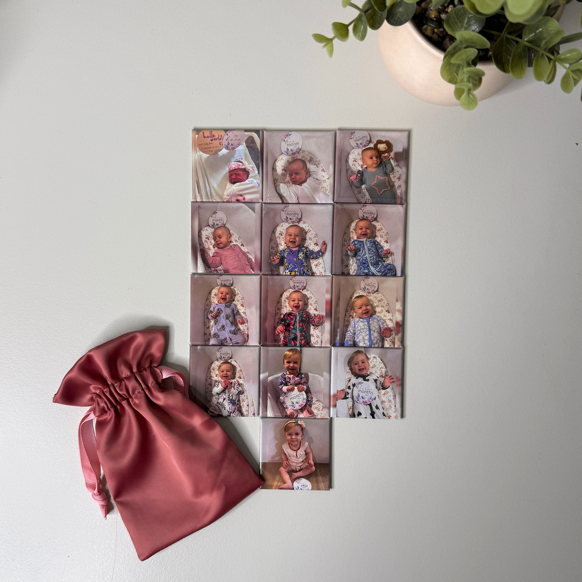 Custom Baby Milestone Magnets