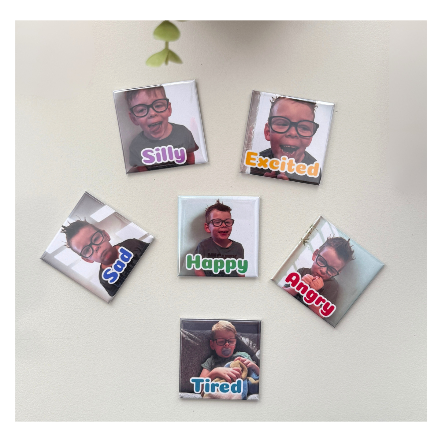 Custom My feelings Photo Magnet Set | Personalised Social Emotional Tool