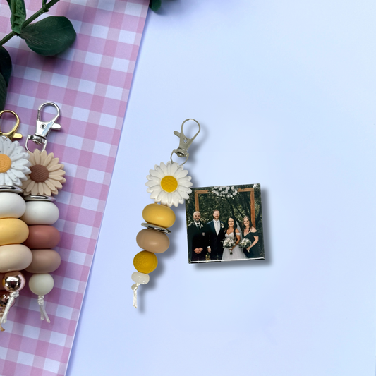 Custom Photo Magnet & Keychain set
