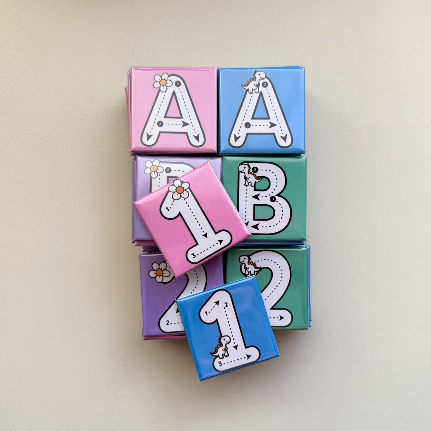 The Magnet School Bundle handmade in Australia — kids educational fridge magnets set, unique learning gift idea